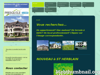 presquile-investissement.com website preview