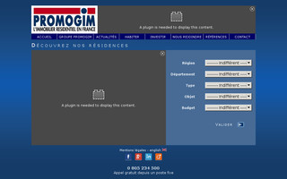 promogim.fr website preview
