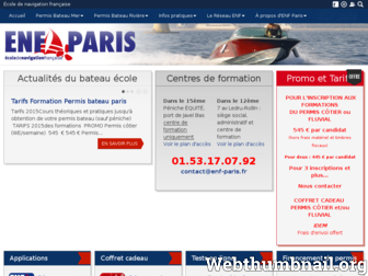 enf-paris.fr website preview