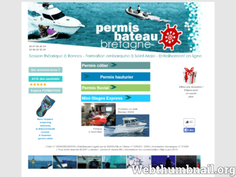 permis-bateau-bretagne.fr website preview