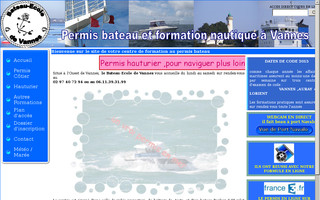 permis-bateau-vannes.com website preview