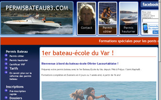 permisbateau83.com website preview