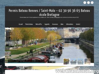 permis-bateau-rennes.com website preview