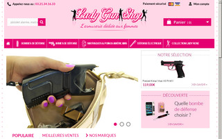 ladygunshop.com website preview