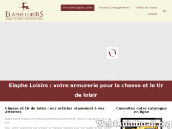elaphe-loisirs.fr website preview