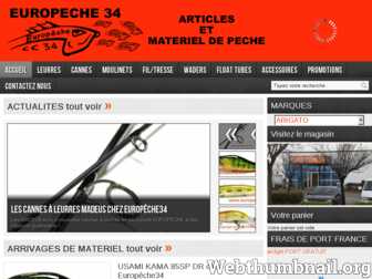 europeche34.fr website preview