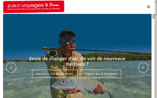 pacvoyages.fr website preview