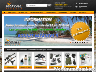 royal-airsoft-shop.com website preview