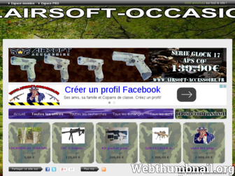 airsoft-occasion.fr website preview