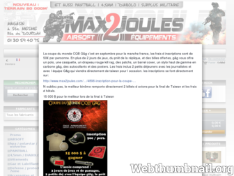 max2joules.com website preview