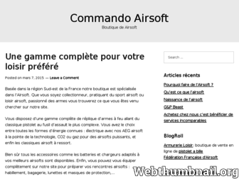 commando-airsoft.fr website preview