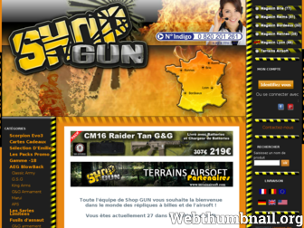 shop-gun.fr website preview