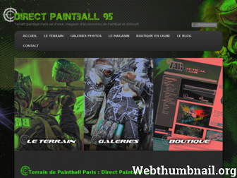 directpaintball95.com website preview