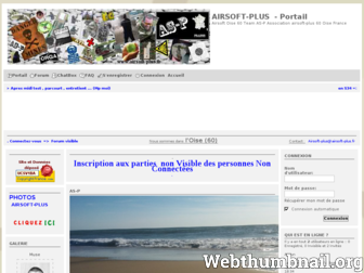 airsoft-plus.fr website preview