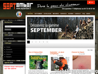 september.fr website preview