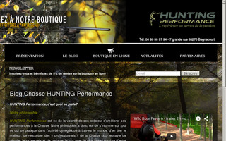 hunting-performance.fr website preview