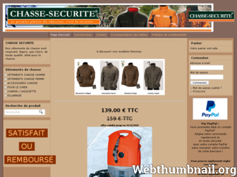 chasse-securite.fr website preview