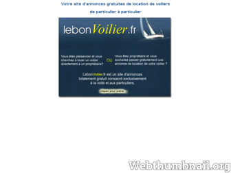 lebonvoilier.fr website preview