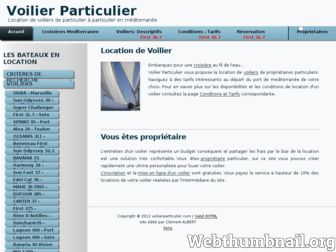 voilierparticulier.com website preview