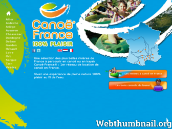 canoe-france.com website preview