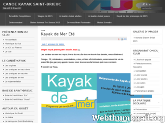 canoekayaksaintbrieuc.fr website preview