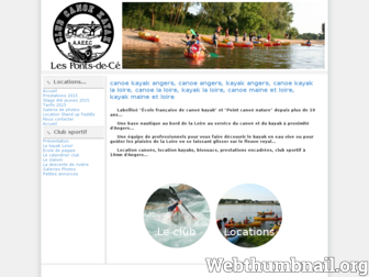 canoe-kayak-lespontsdece.fr website preview