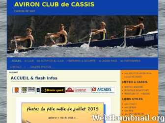 cassis-aviron.fr website preview