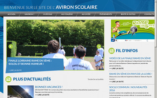 aviron-scolaire.fr website preview