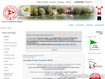 snhs-aviron.fr website preview