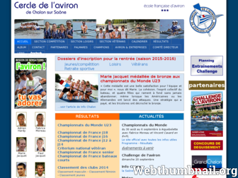 cercle-aviron-chalon.fr website preview