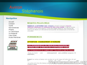 avironstephanois.fr website preview