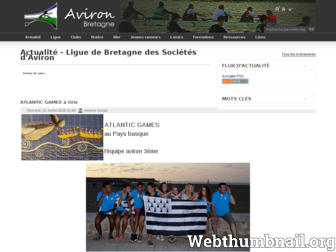 aviron-bretagne.fr website preview