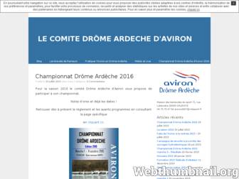 aviron2607.unblog.fr website preview