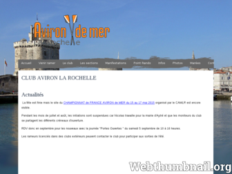 aviron-larochelle.fr website preview
