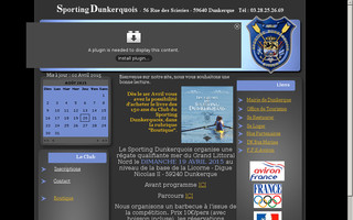 sporting.dunkerquois.free.fr website preview