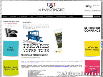 remorque-mandrinoise.com website preview