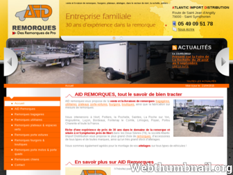 aid-remorque.fr website preview