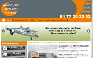 remorques-attelages.fr website preview