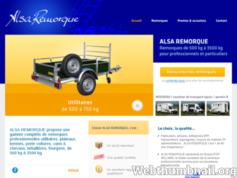alsa-remorque.fr website preview