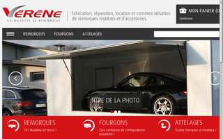 remorques-verene.fr website preview
