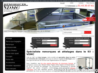 remorques-vdmc.com website preview