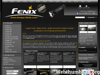 lampe-fenix.com website preview