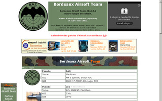 bordeaux-airsoft-team.com website preview