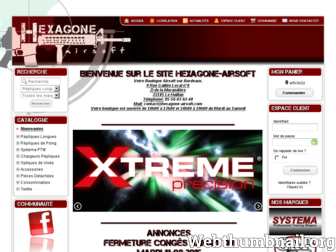 hexagone-airsoft.com website preview
