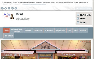 dogclub-animalerie-paris.fr website preview