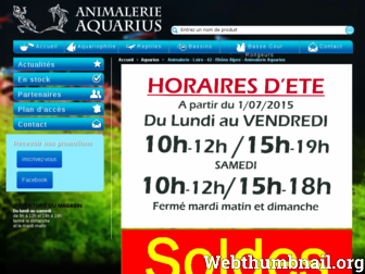 animalerie-aquarius.fr website preview