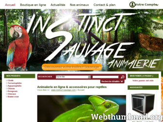 instinct-sauvage.com website preview