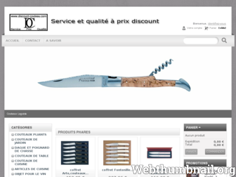 discount-couteau.com website preview