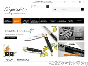 couteau-laguiole.com website preview