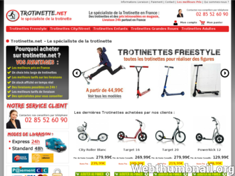 trotinette.net website preview